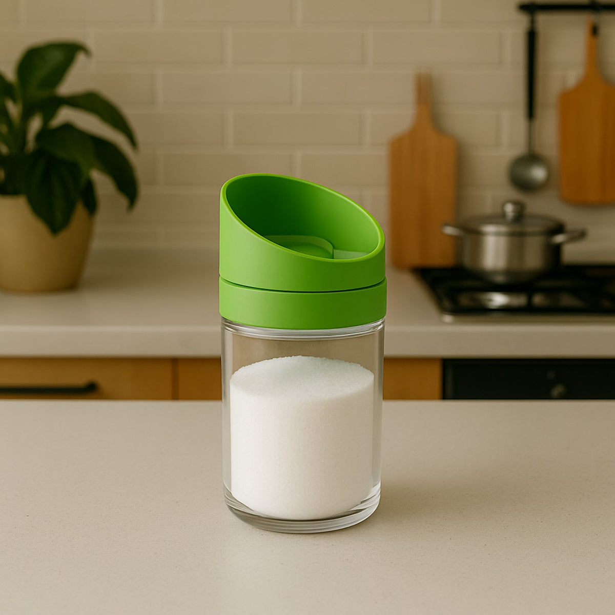 Apex Slant-Lid Kitchen Storage Jar Set (2 Pc)