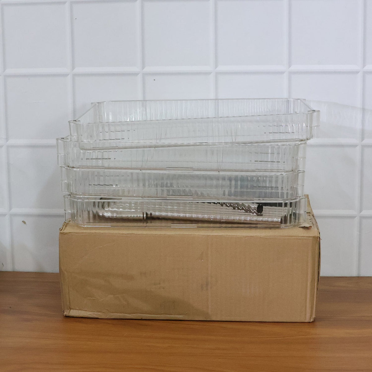 4 Layer Multipurpose Storage Trolley with Wheels