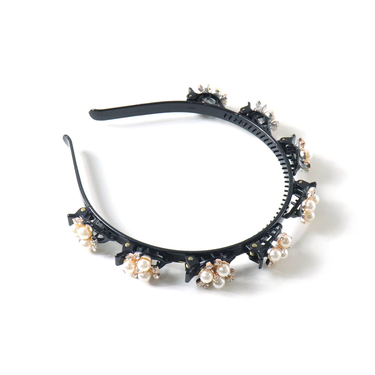 girls pearl flower headband