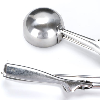 Ice cream scoop on counter