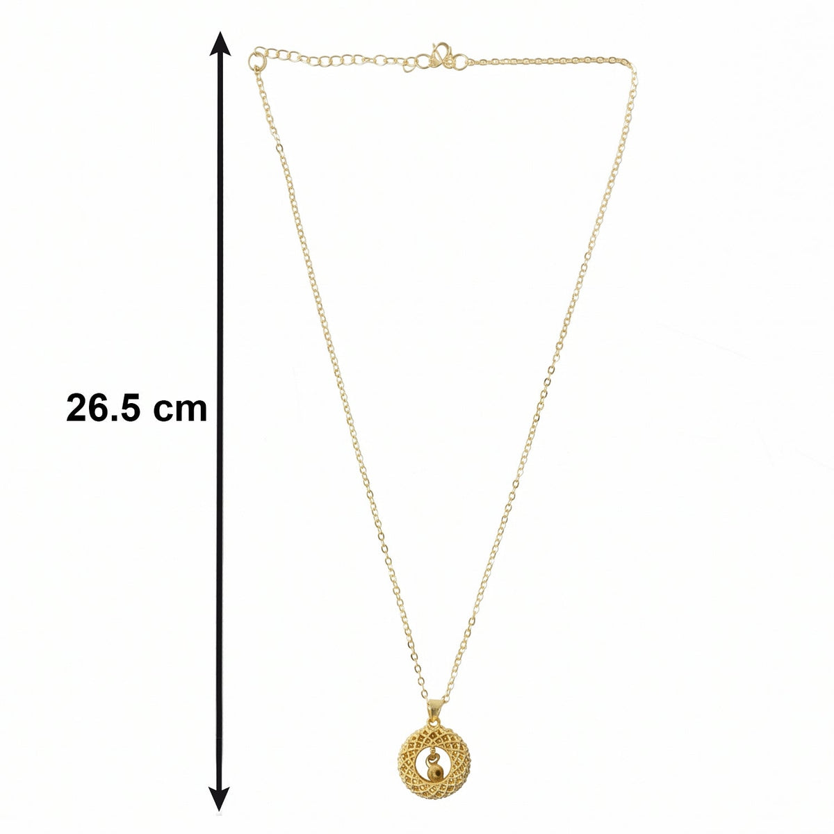 Stylish Fancy Golden Necklace with Intricate Design (1 Pc)