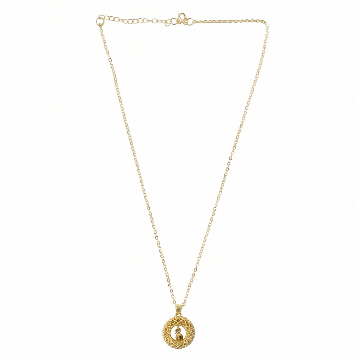 Stylish Fancy Golden Necklace with Intricate Design (1 Pc)