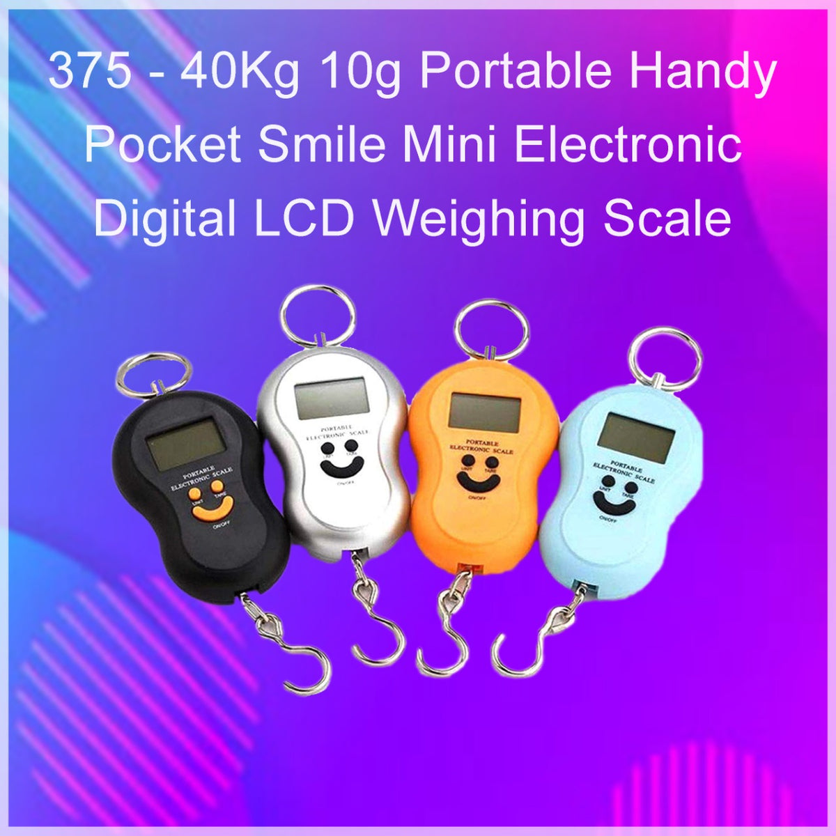 Digital weighing scale with compact design.